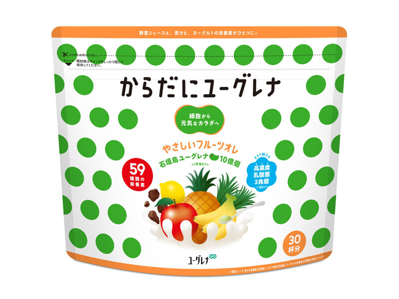 からだにユーグレナ やさしいフルーツオレパウダー（30 杯分） 口コミ