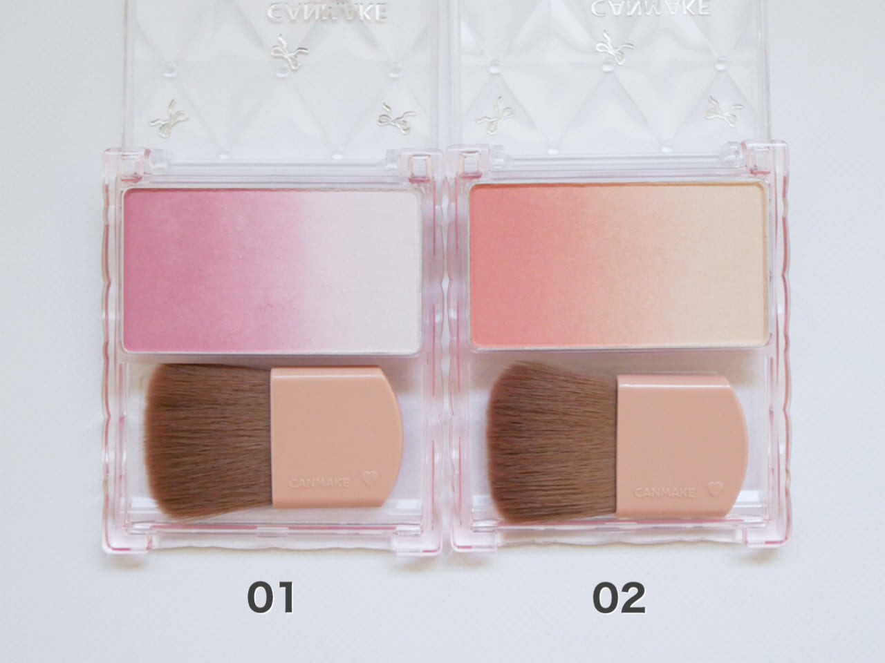 キャンメイク グラデーションチークス 色選び