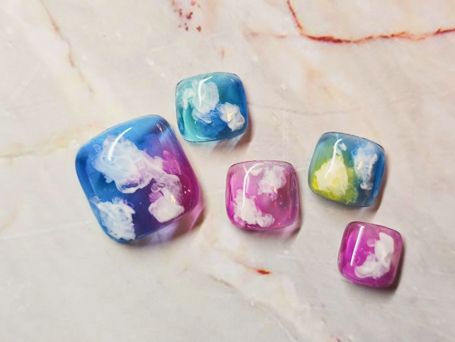 カラフル フットネイル リゾート バカンス