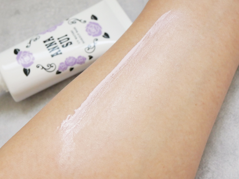 アナスイ UVウォータリーベース 02パープル 仕上がり